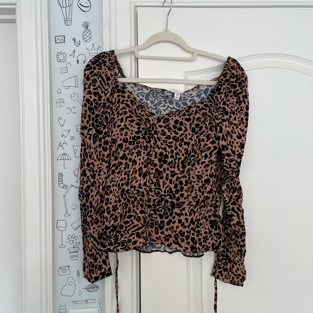 leopard cheetah topshop top